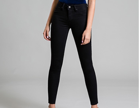 Mid-Rise Soft Skinny Jean (Black) picture