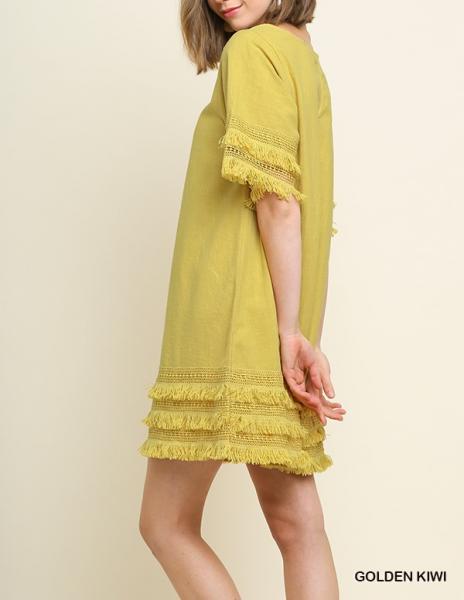 Kiwi Fringe Dress