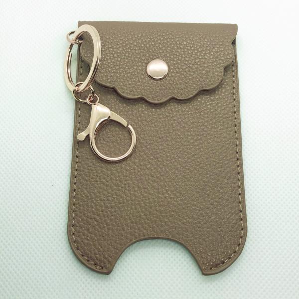 Sanitizer Holder Keychain- Tan picture