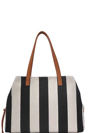 Striped Canvas Bag