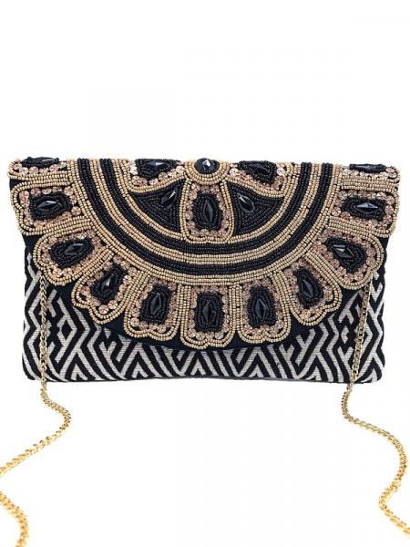 Black & White Ritz Clutch