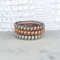 Coil Hair Tie Pack - Mixed Metals picture