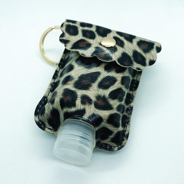 Sanitizer Holder Keychain - Animal Print