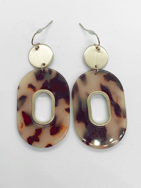 Oval Tortoise Earrings picture