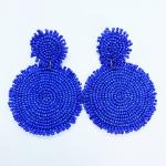 Fringe Seed Bead Baubles- Blue