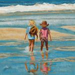 Cowboy Kids - Giclee Canvas Print