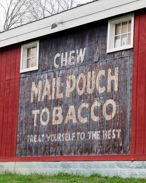 Chew Mail Pouch Sign, Color Print