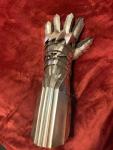 Gothic Style Stainless Steel Gaunlet - Single Gauntlet