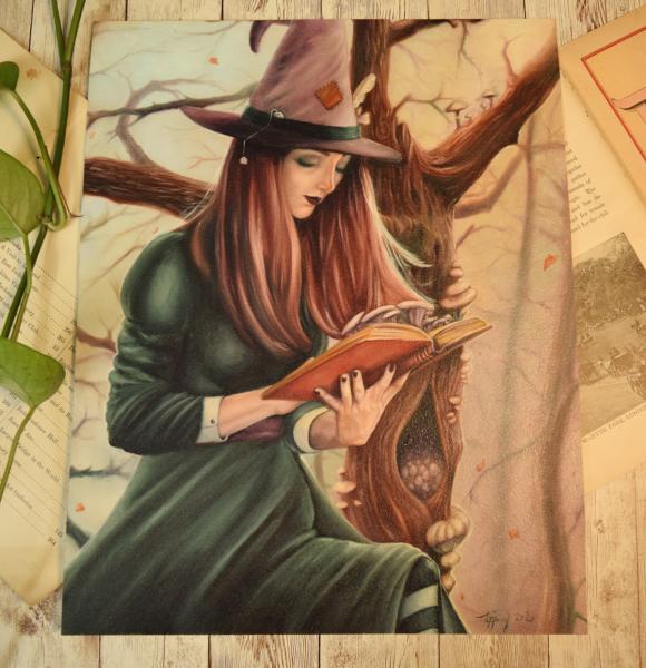 Mycellina the Mushroom Witch - Oils picture