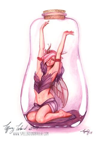 Print - Purple Bottle Fairy picture