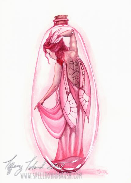 Print - Pink Bottle Fairy picture