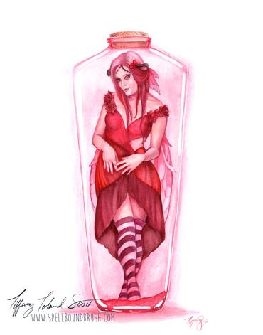 Print - Red Bottle Fairy picture