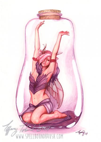Print - Purple Bottle Fairy picture