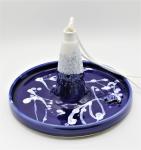 Blue and white Bird Feeder/Bath