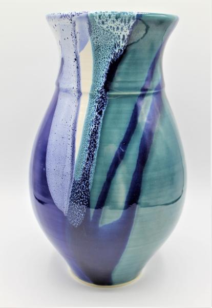 Blue, White and Teal Vase picture