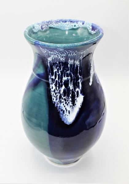 Blue, White and Teal Vase picture