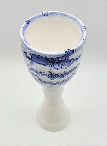 Blue and white goblet picture