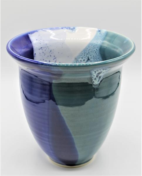 Blue, White and Teal Vase