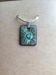 Abstract Enamel  Starburst Pendant