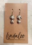 Sterling Silver Double Round Beaded Earrings