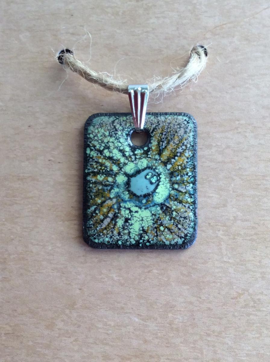 Abstract Enamel  Starburst Pendant picture