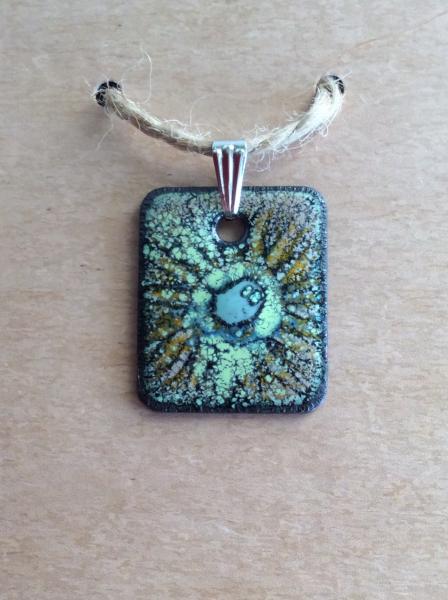 Abstract Enamel  Starburst Pendant picture