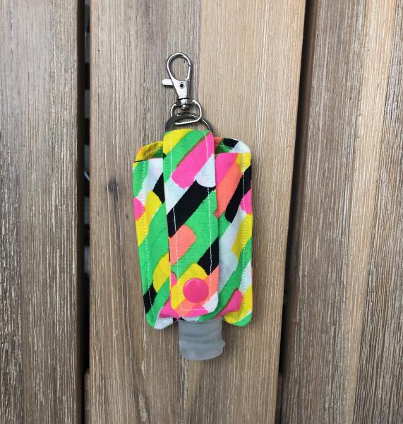 HAND SANITIZER HOLDER: Neon Tiles picture