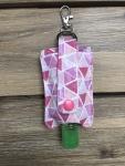 HAND SANITIZER HOLDER: Purple Triangle