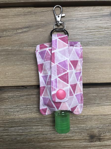 HAND SANITIZER HOLDER: Purple Triangle picture