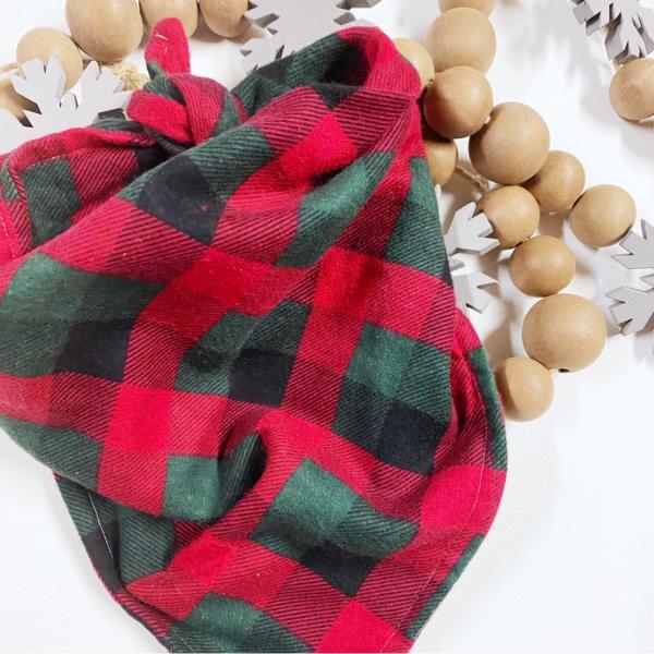 Christmas Plaid Bandana