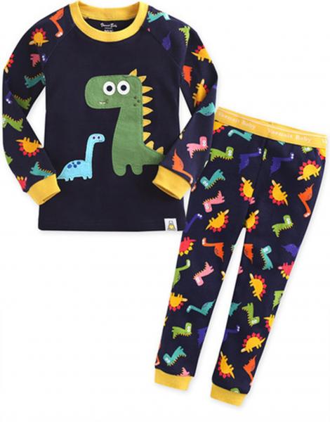 Pajamas, Children's PJs Cotton Jammies Set - Dino picture