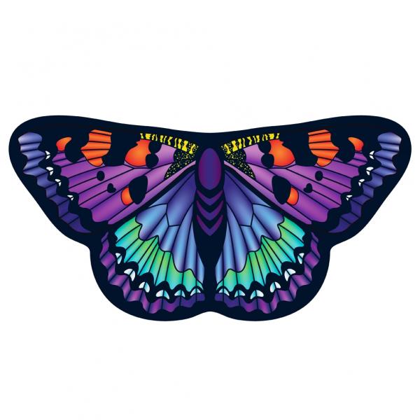 Childrens Butterfly Wings Kids Pink Painted Lady Cape Dress Up Dance Costume Wings picture