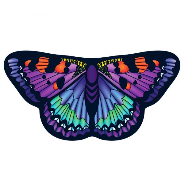 Childrens Butterfly Wings Kids Pink Painted Lady Cape Dress Up Dance Costume Wings picture