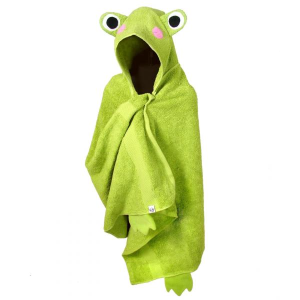 Hooded Towel Frog Bath Towels for Children and Adults picture