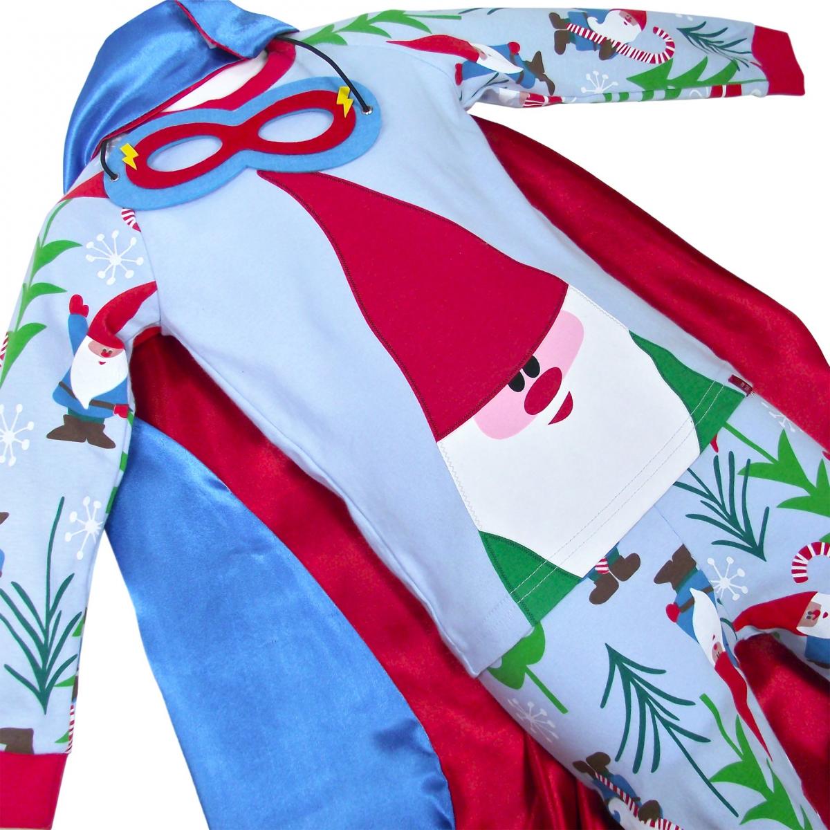 Pajamas, Children's PJs Cotton Jammies Set - Santa Gnome picture