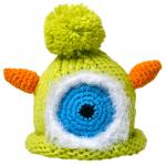 Crocheted Baby Monster Hat Newborn Knit Cap Green