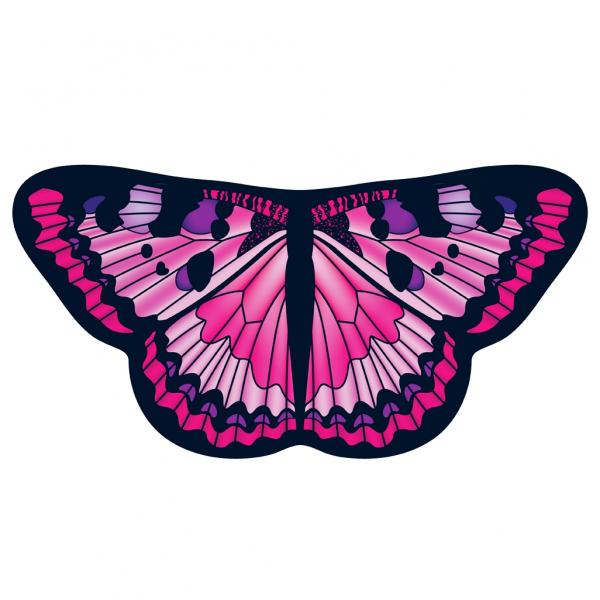 Childrens Butterfly Wings Kids Pink Painted Lady Cape Dress Up Dance Costume Wings