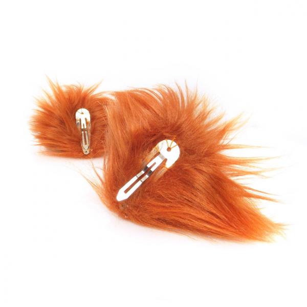 Fox Ears Cosplay Wolf Ear Clips Animal Costume Hair Clip Accessories picture