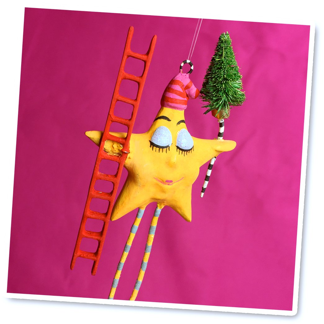 Christmas Tree Holiday Characters Glitterville Ornaments picture