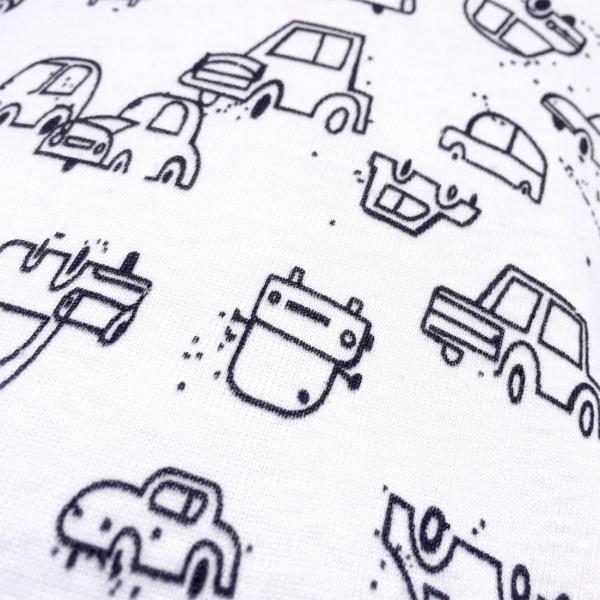 Pajamas, Children's PJs Cotton Jammies Set - Grey Cars picture