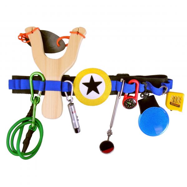 Kids Superhero Utility Tool Belt with Slingshot and Accessories