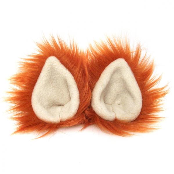 Fox Ears Cosplay Wolf Ear Clips Animal Costume Hair Clip Accessories picture