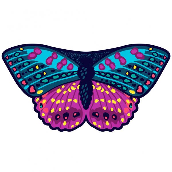 Childrens Butterfly Wings Kids Pink Painted Lady Cape Dress Up Dance Costume Wings picture
