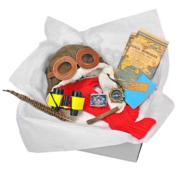Childrens Explorer Costume Box with Adventurer Map Compass Binoculars picture