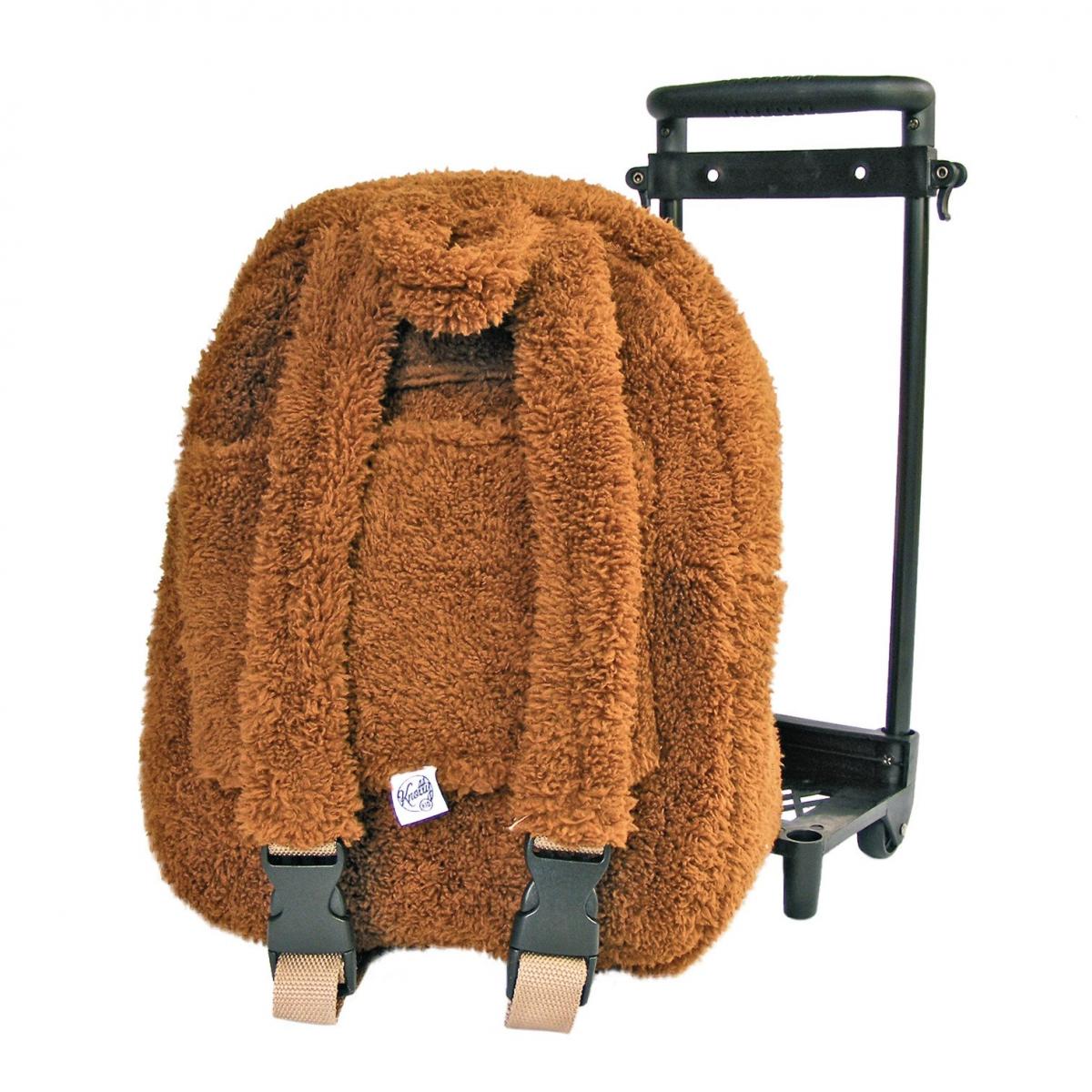 Roller Bag Kids Rolling Backpack Luggage with Removable Plush Stuffed Animal Dog picture