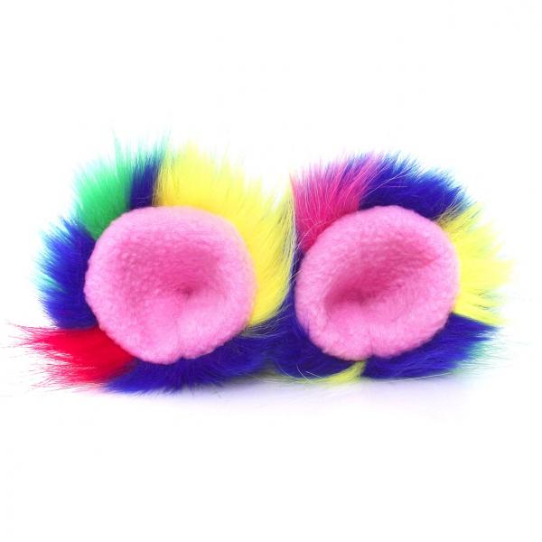 Crazy Furry Pointed Cat or Wolf Ears Animal Costume Accessories Cosplay Ear Clips picture