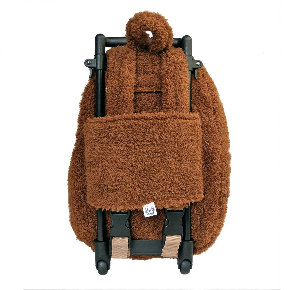 Roller Bag Kids Rolling Backpack Luggage with Removable Plush Stuffed Animal Dog picture