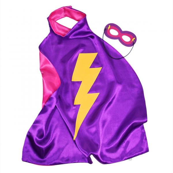 Kids Superhero Cape Double Sided Super Hero Capes for Girls picture