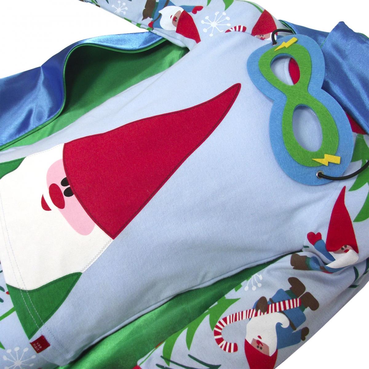 Pajamas, Children's PJs Cotton Jammies Set - Santa Gnome picture