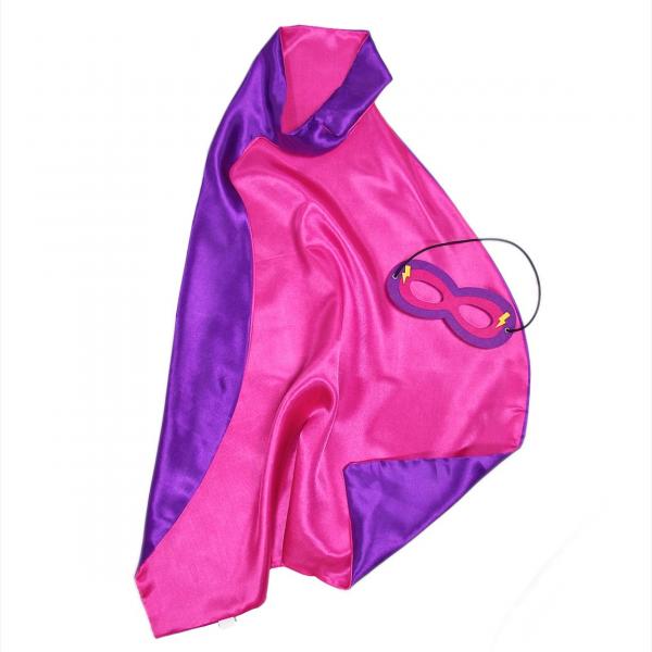 Kids Superhero Cape Double Sided Super Hero Capes for Girls picture
